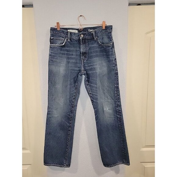 Gap Jeans Men’s 34 X 32 Standard Straight Leg Medium Wash Denim - Picture 1 of 8